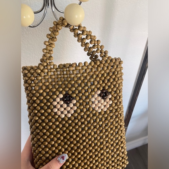 anya hindmarch eyes wooden bead mini handbag ｜super cute - Picture 3 of 8